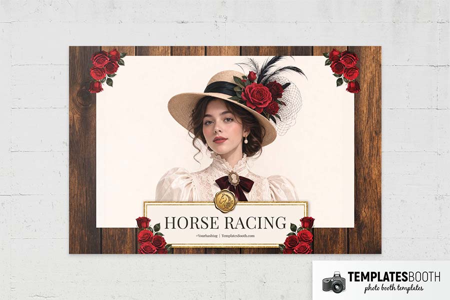 Horse Racing Photo Booth Template - TemplatesBooth