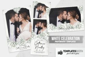 White Celebration Photo Booth Template