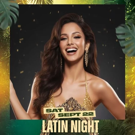 Latin Night Party Photo Booth Template