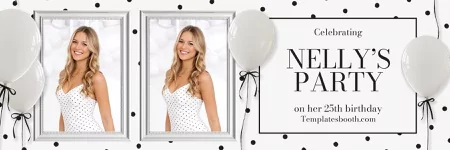 Polka Dot Birthday Photo Booth Template
