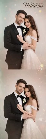 Modèle de mariage ultra minimaliste pour photobooth