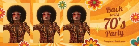 70s Party Photo Booth Template
