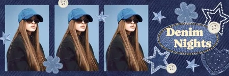 Denim Nights Photo Booth Template
