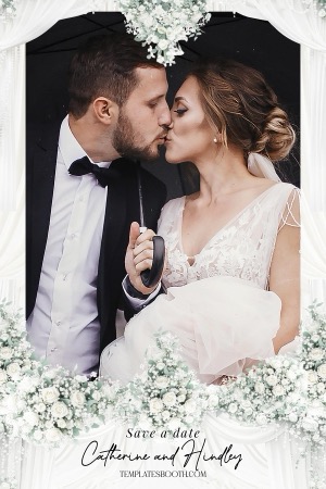 Aperçu White Celebration Photo Booth Template 2