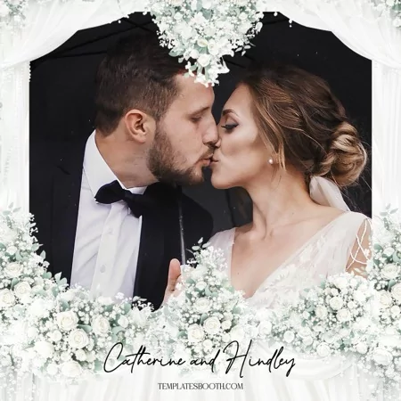 White Celebration Photo Booth Template