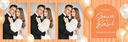 Orange Party Photo Booth Template
