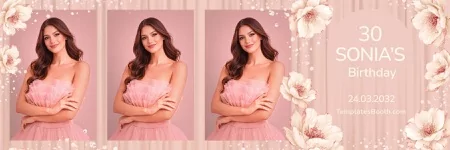 Pink Party Photo Booth Template