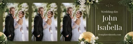 Green Celebration Photo Booth Template