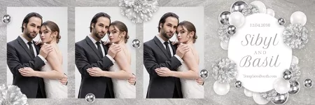 Silver Party Photo Booth Template