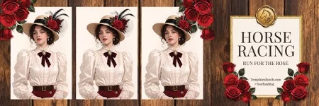 Horse Racing Photo Booth Template