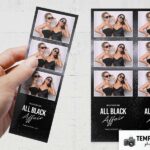 Black Party Photo Booth Template Preview