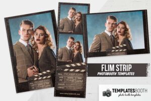 Film Strip Photo Booth Template