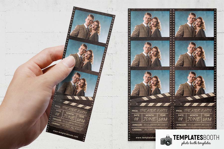 Film Strip Photo Booth Template Preview