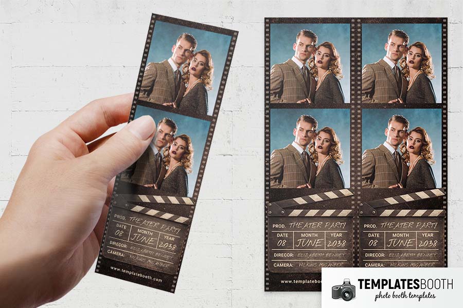Film Strip Photo Booth Template Preview