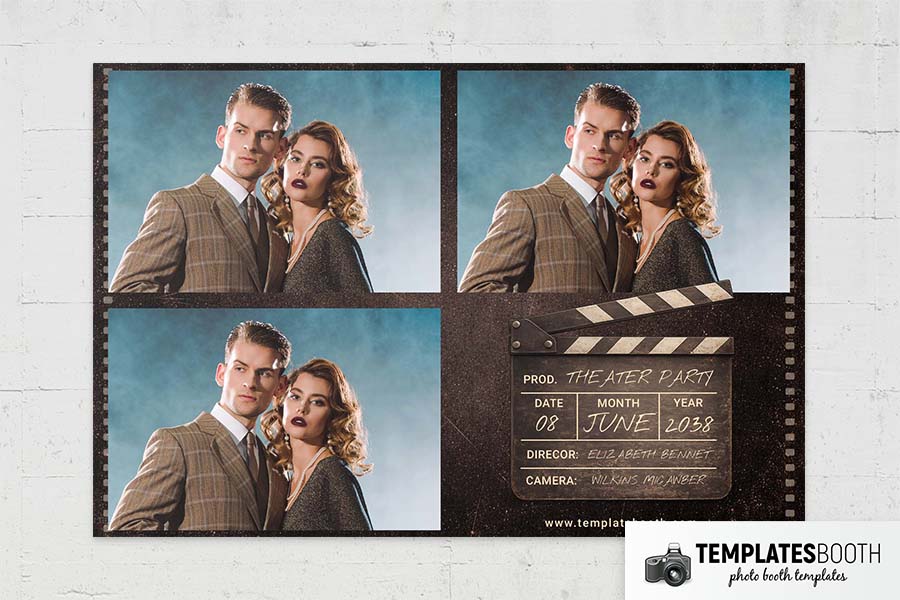 Film Strip Photo Booth Template Preview