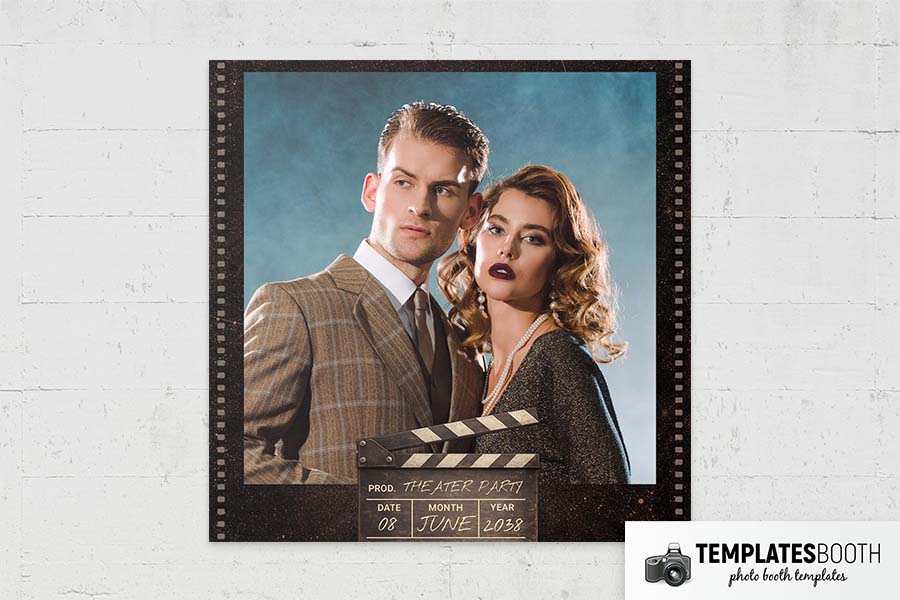 Film Strip Photo Booth Template Preview