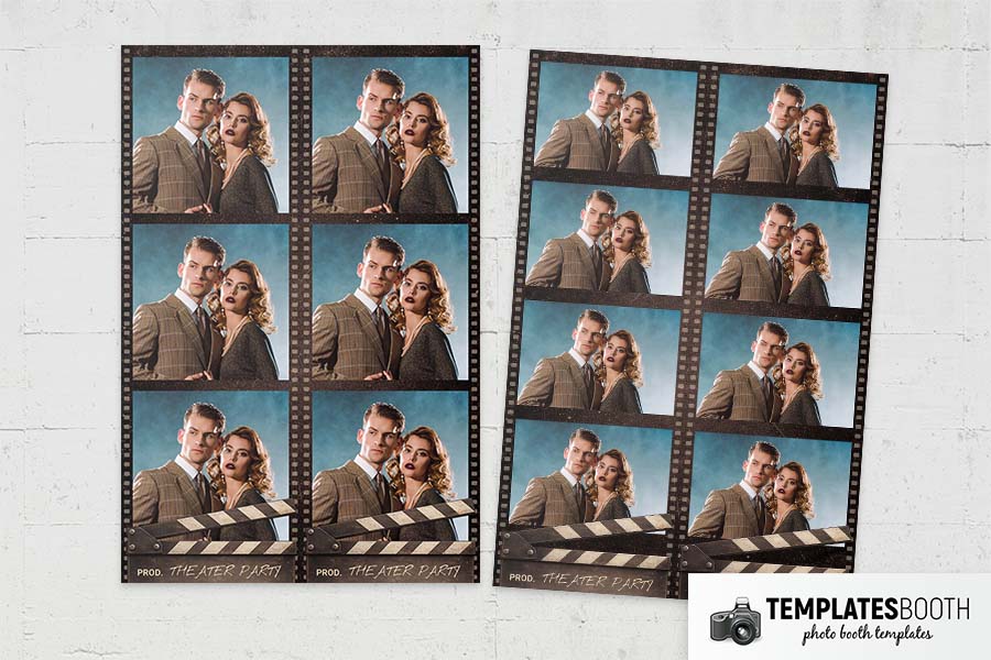 Film Strip Photo Booth Template Preview