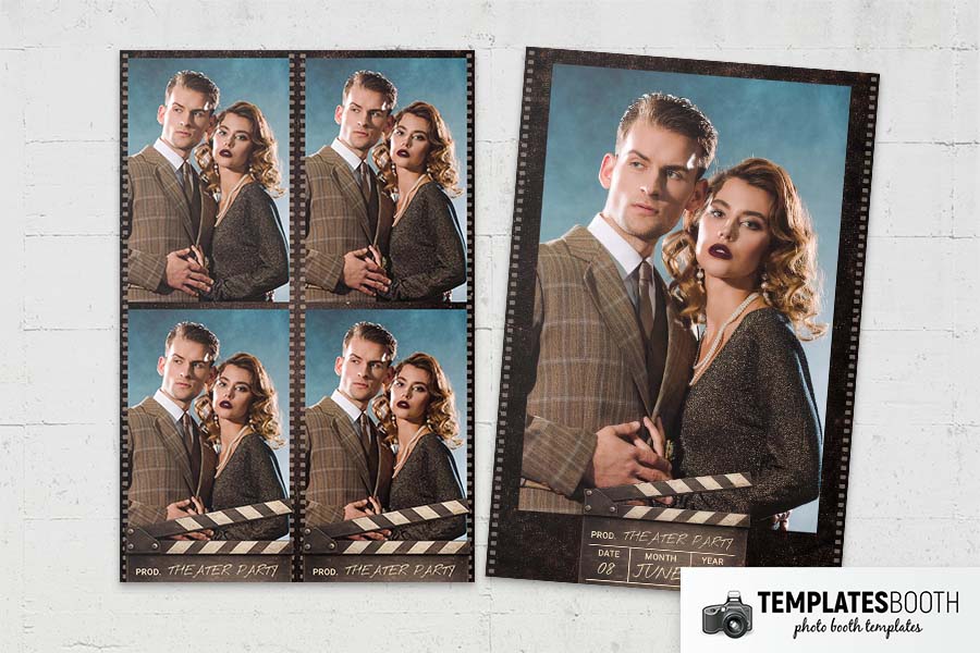 Film Strip Photo Booth Template Preview