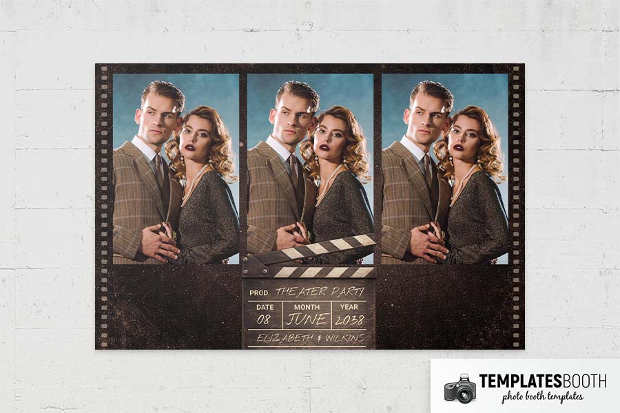 Film Strip Photo Booth Template Preview