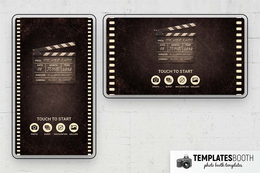 Film Strip Photo Booth Template Preview