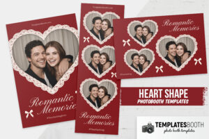 Heart Shape Photo Booth Template