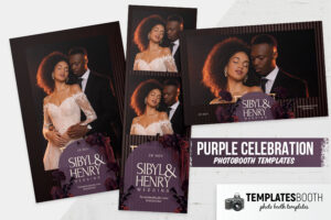 Purple Celebration Photo Booth Template