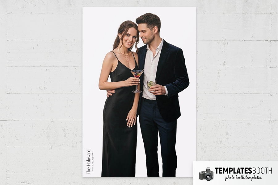 Ultra Minimalist Photo Booth Template Preview