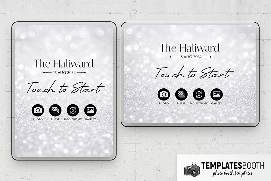 Ultra Minimalist Photo Booth Template Preview