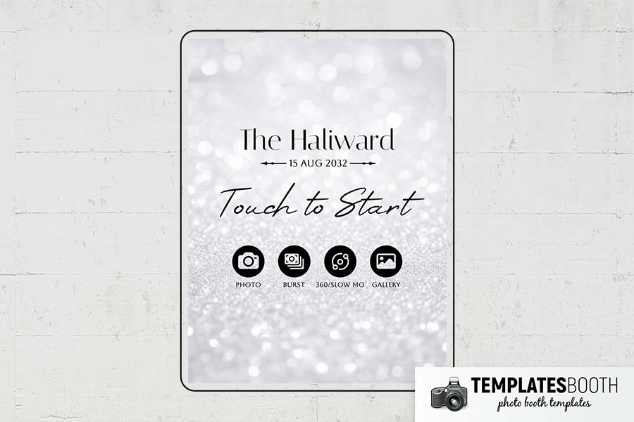 Ultra Minimalist Photo Booth Template Preview