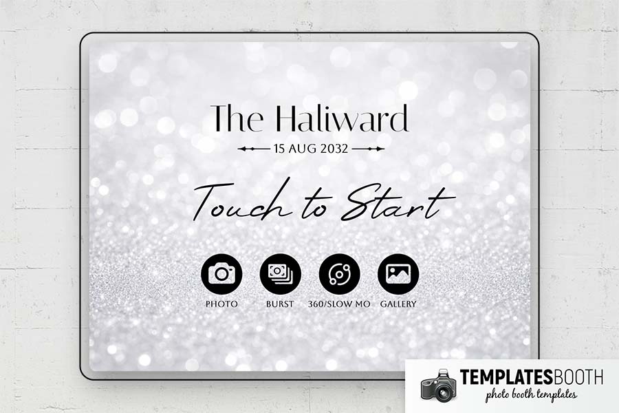 Ultra Minimalist Photo Booth Template Preview