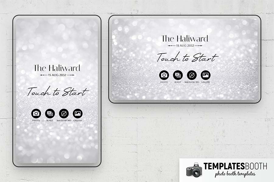 Ultra Minimalist Photo Booth Template Preview