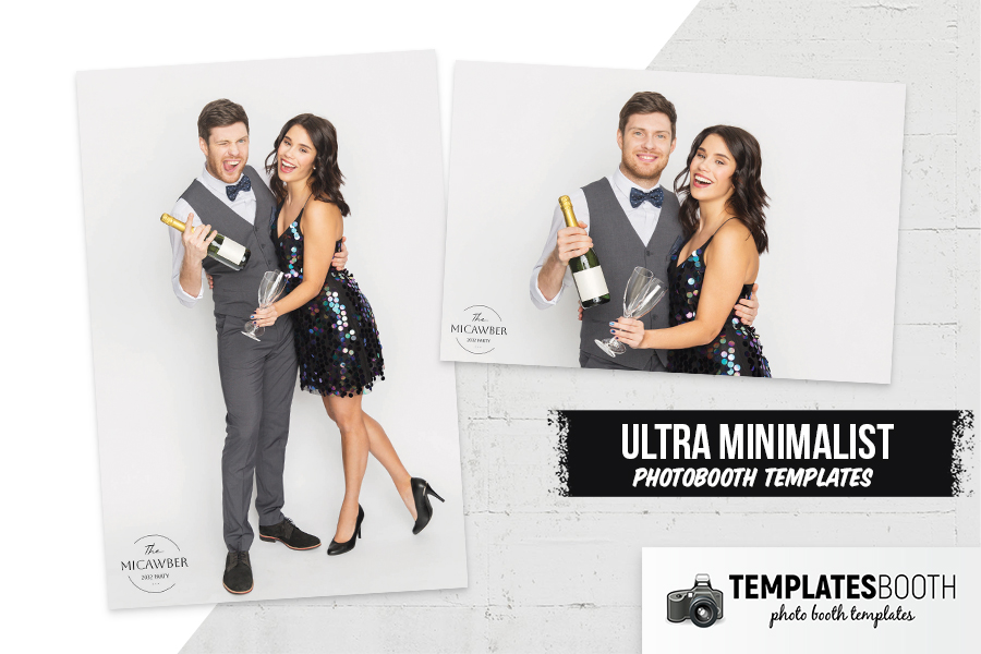 Ultra Minimalist V2 Photo Booth Template Preview