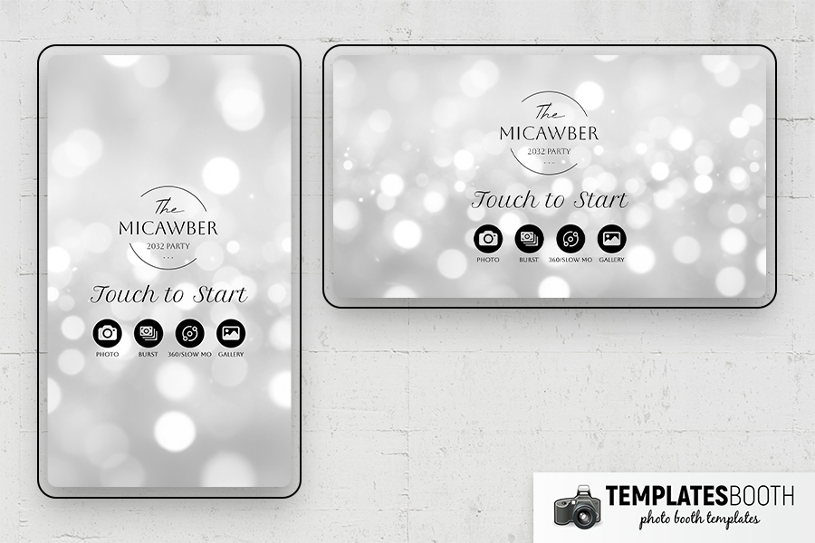Ultra Minimalist V2 Photo Booth Template Preview