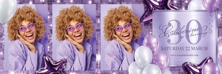 Purple Party Photo Booth Template