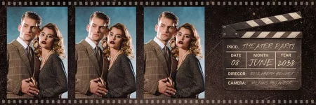 Film Strip Photo Booth Template