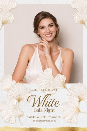 Modèle de photomaton de fête en or blanc