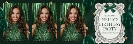 Green Party Photo Booth Template