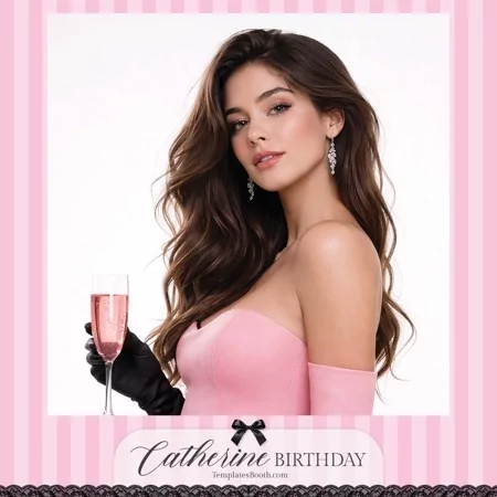 Pink Party Photo Booth Template