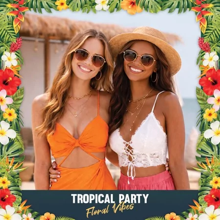 Tropical Party Photo Booth Template