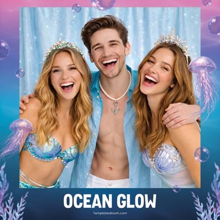 Ocean Theme Party Photo Booth Template