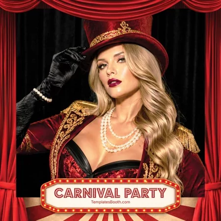 Carnival Party Photo Booth Template
