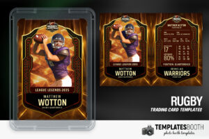 Football Trading Card Photo Booth Template