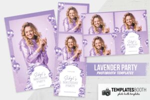 Lavender Party Photo Booth Template