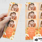 Orange Celebration Photo Booth Template Preview