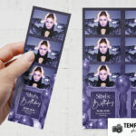 Aperçu du modèle de fête violette pour photobooth