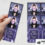 Aperçu du modèle de fête violette pour photobooth