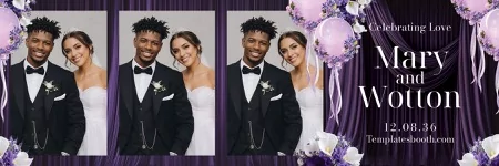 Purple Celebration Photo Booth Template