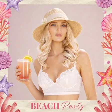 Beach Party Photo Booth Template