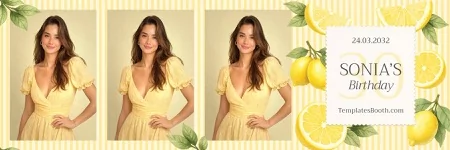 Yellow Party Photo Booth Template