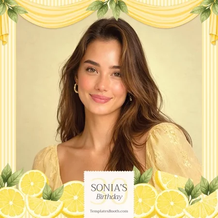 Yellow Party Photo Booth Template